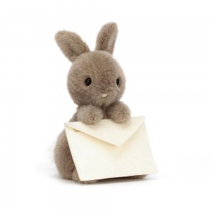 Peluche Jellycat Messenger Coelhinha,19cm x 12cm x 12cm Marrom | Portugal XVLGJ-5367