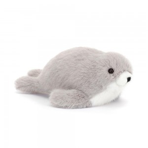Peluche Jellycat Nauticool Seal,6cm x 5cm x 17cm Cinzentas | Portugal MNUXG-1945