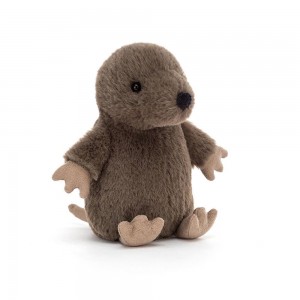Peluche Jellycat Nippit Mole,14cm x 7cm x 6cm Marrom | Portugal POHBS-1596