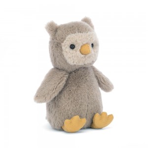Peluche Jellycat Nippit Owl,14cm x 7cm x 6cm Cinzentas | Portugal TUPHB-4829