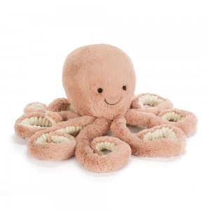 Peluche Jellycat Odell Octopus,47cm x 19cm x 19cm Laranja | Portugal MWSUZ-4921