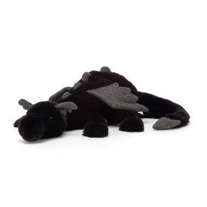 Peluche Jellycat Onyx Dragon,12cm x 14cm x 50cm Pretas | Portugal XQVWE-3086