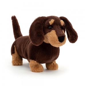 Peluche Jellycat Otto Sausage Dog,7.5in x 3.5in x 11.4in Marrom | Portugal FRXGM-2305
