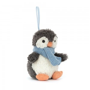 Peluche Jellycat Peanut Penguin Decoration,10cm x 6cm x 7cm Pretas | Portugal EUVPY-1973