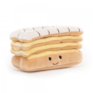 Peluche Jellycat Pretty Patisserie Mille Feuille,6cm x 10cm x 5cm Bege | Portugal AWKIZ-8972