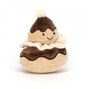 Peluche Jellycat Pretty Patisserie Religieuse,9cm x 8cm x 7cm Bege | Portugal FSRBQ-6128