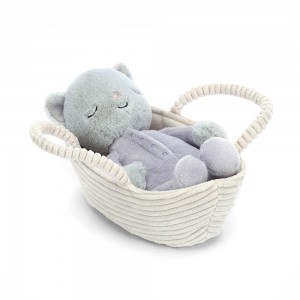 Peluche Jellycat Rock-a-Bye Kitten,12cm x 9cm x 20cm Cinzentas | Portugal EIFTY-5731