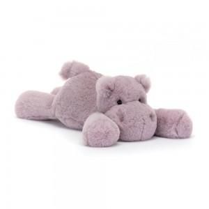 Peluche Jellycat Smudge Hippo,13cm x 11cm x 24cm Roxo | Portugal TKEHW-6375
