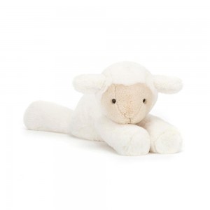 Peluche Jellycat Smudge Lamb,13cm x 11cm x 24cm Branco | Portugal TWYPI-4763