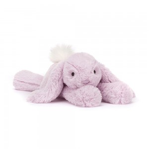 Peluche Jellycat Smudge Lavender Rabbit,13cm x 11cm x 24cm Roxo | Portugal UTBRE-9436