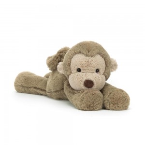 Peluche Jellycat Smudge Monkey,13cm x 11cm x 24cm Marrom | Portugal JCKAF-9845