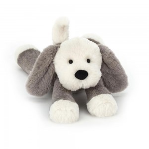 Peluche Jellycat Smudge Puppy,5.1in x 4.3in x 9.4in Cinzentas | Portugal SYEOU-4273