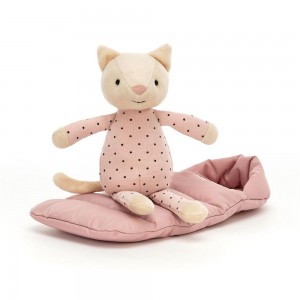 Peluche Jellycat Snuggler Cat,9.1in x 4.7in x 2.4in Rosa | Portugal VMJFT-8415