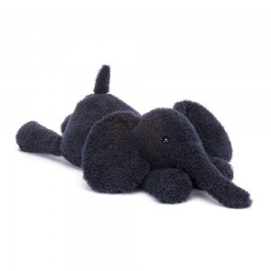 Peluche Jellycat Splootie Elephant,16cm x 18cm x 42cm Azuis | Portugal KDPLH-9036