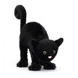 Peluche Jellycat Spookipaws Cat,7.9in x 2.8in x 9.8in Pretas | Portugal XHQSG-4860