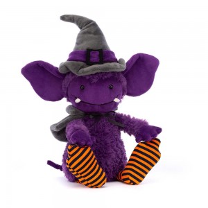 Peluche Jellycat Spooky Greta Gremlin,30cm x 10cm x 9cm Roxo | Portugal BZWMU-9618
