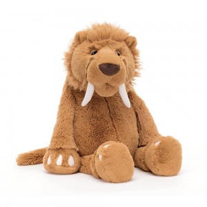 Peluche Jellycat Stellan Sabre Tooth Tiger,49cm x 17cm x 16cm Marrom | Portugal UIJVB-3971