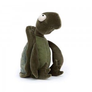 Peluche Jellycat Tommy Turtle,30cm x 13cm x 10cm Verdes | Portugal NTWJR-9016