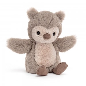Peluche Jellycat Willow Owl,20cm x 9cm x 7cm Cinzentas | Portugal WRUFM-6023