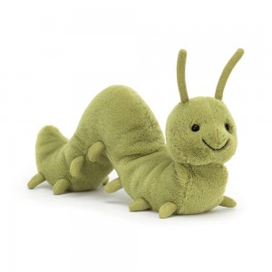 Peluche Jellycat Wriggidig Caterpillar,11cm x 5cm x 25cm Verdes | Portugal EQTPX-7160
