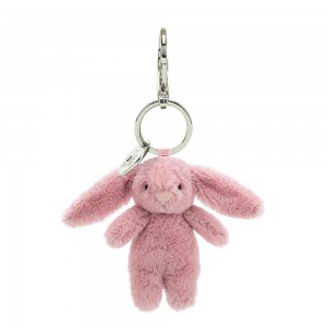 Porta-Chaves Jellycat Bashful Coelhinha Tulip,15cm x 4cm x 3cm Rosa | Portugal CWHNS-6239