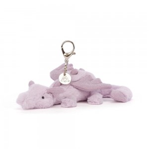 Porta-Chaves Jellycat Lavender Dragon,12cm x 8cm x 22cm Roxo | Portugal KASMC-7503