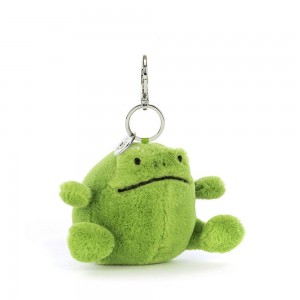 Porta-Chaves Jellycat Ricky Rain Frog,14cm x 8cm x 8cm Verdes | Portugal SCTLP-2714