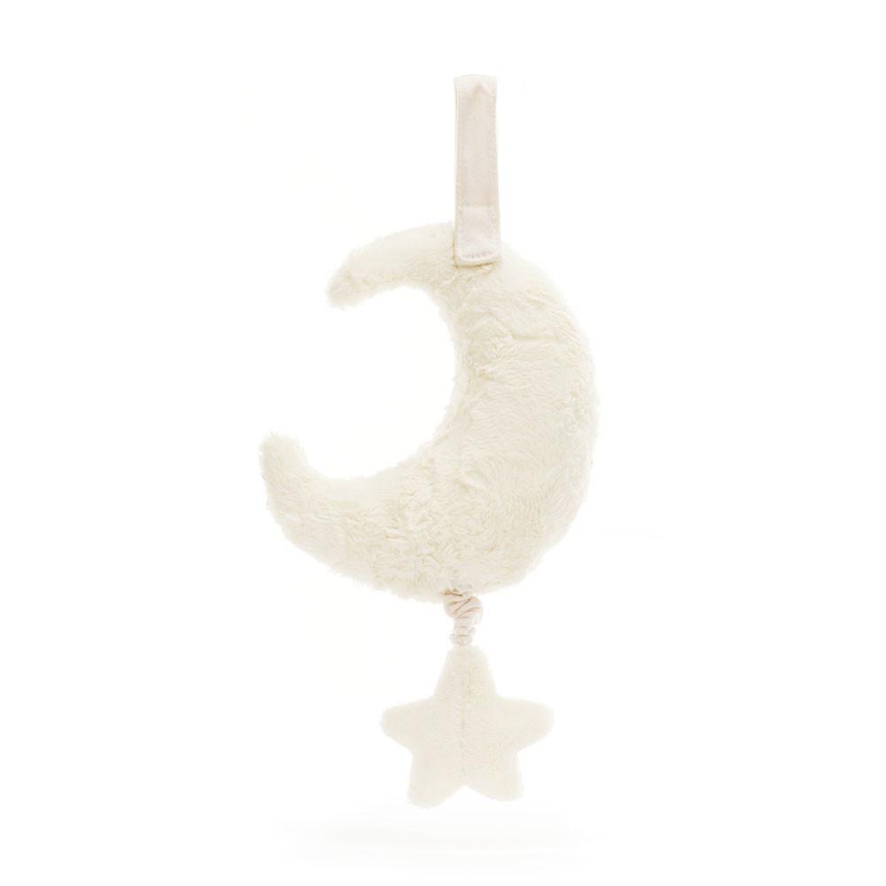 Bebé Jellycat Amuseables Moon Musical Pull,28cm x 15cm x 6cm Branco | Portugal  RNZGH-8539