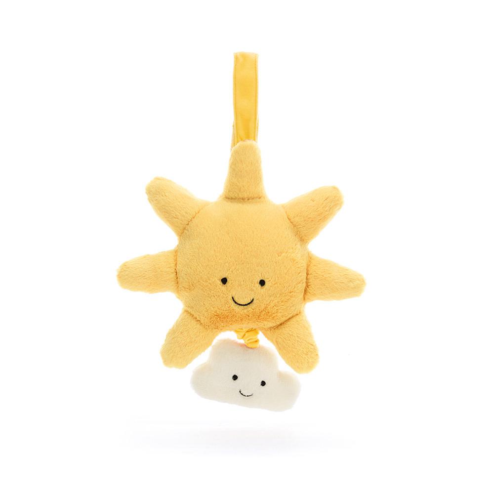 Bebé Jellycat Amuseables Sun Musical Pull,20cm x 20cm x 5cm Amarelas | Portugal  IPOWF-9362