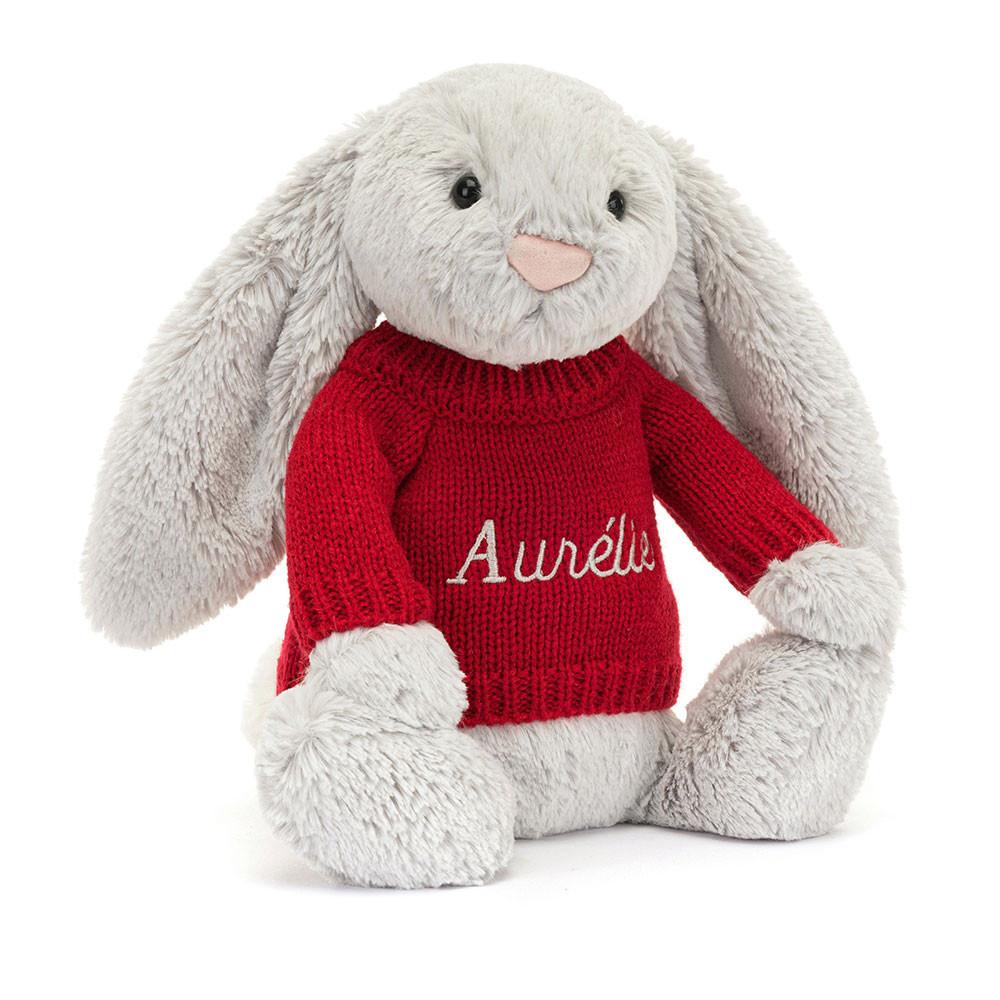 Bebé Jellycat Bashful Coelhinha,31cm x 12cm x 9cm Cinzentas | Portugal  OVLXU-1082