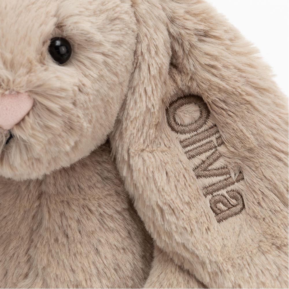 Bebé Jellycat Bashful Coelhinha Medium,31cm x 12cm x 9cm Bege | Portugal  HMTNI-9371
