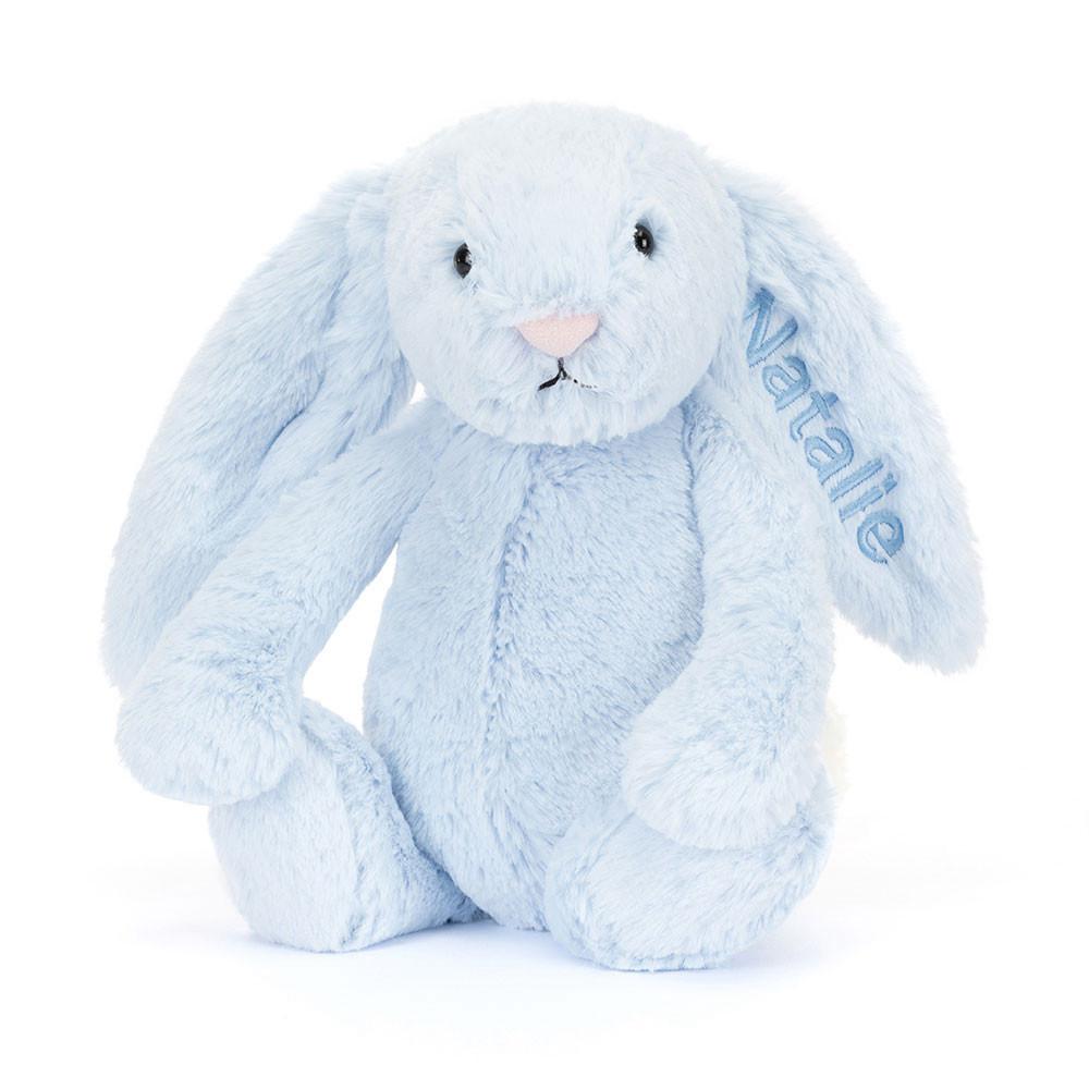 Bebé Jellycat Bashful Coelhinha Medium,31cm x 12cm x 9cm Azuis | Portugal  OALIS-6720