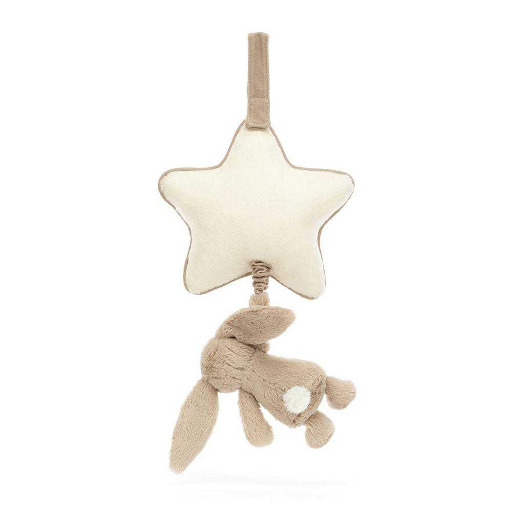 Bebé Jellycat Bashful Coelhinha Musical Pull,30cm x 20cm x 6cm Bege | Portugal  LFXYV-0859
