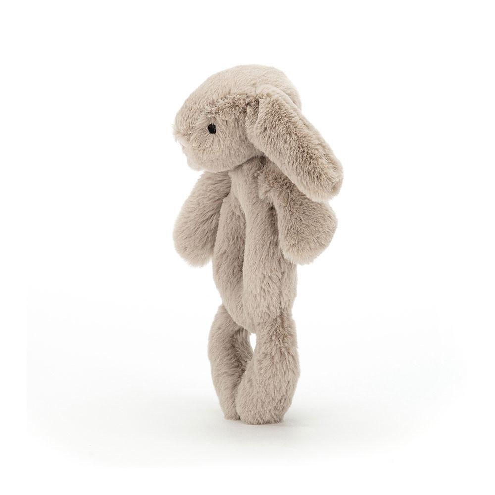 Bebé Jellycat Bashful Coelhinha Ring Rattle,18cm x 8cm x 2cm Bege | Portugal  YZBTM-1349