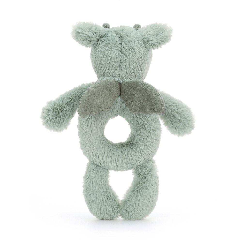 Bebé Jellycat Bashful Dragon Ring Rattle,18cm x 8cm x 2cm Verdes | Portugal  RSVMC-7329