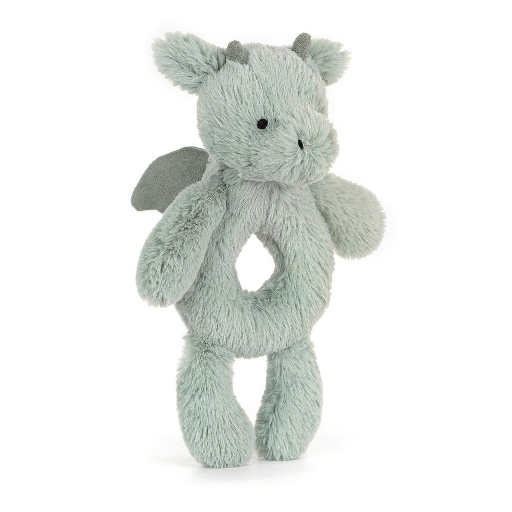 Bebé Jellycat Bashful Dragon Ring Rattle,18cm x 8cm x 2cm Verdes | Portugal  RSVMC-7329