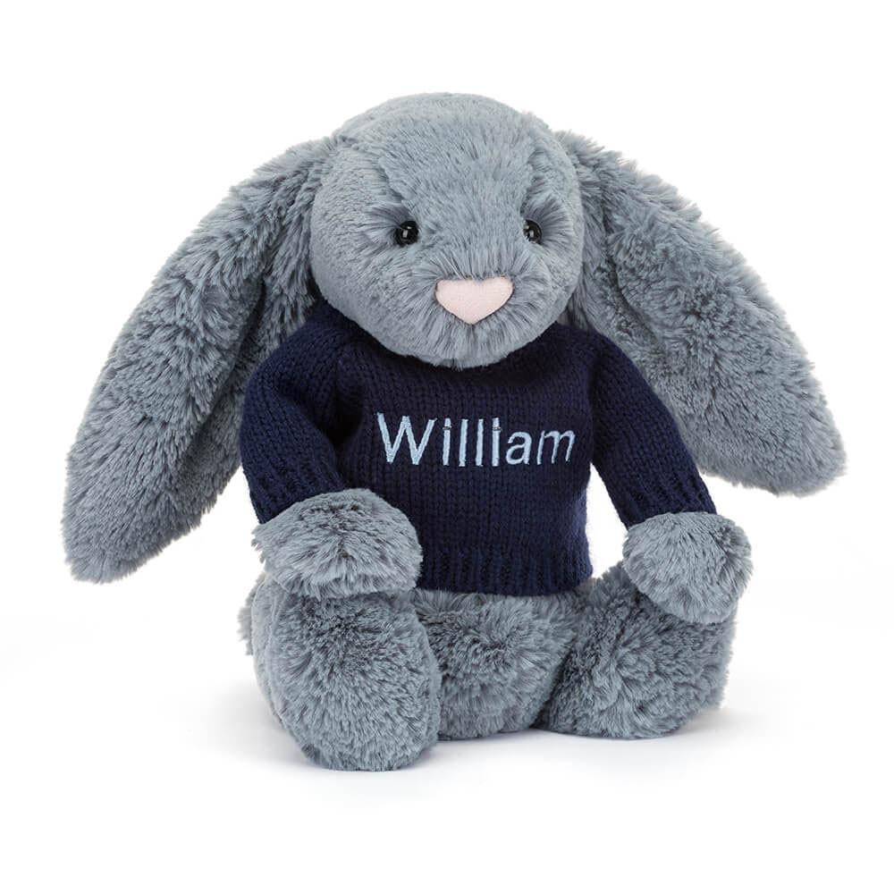 Bebé Jellycat Bashful Dusky Coelhinha,31cm x 12cm x 9cm Azuis | Portugal  WPJOH-0437