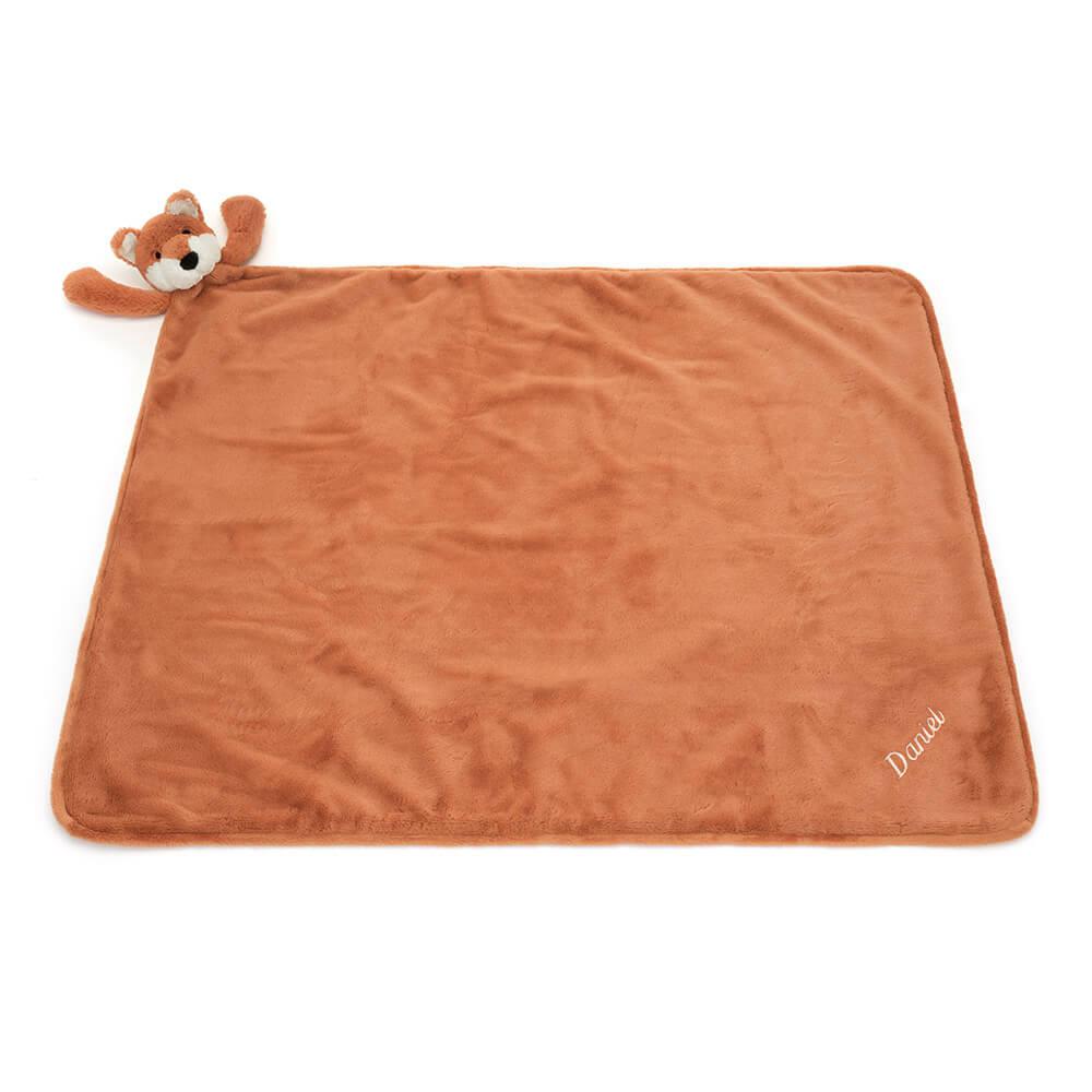 Bebé Jellycat Bashful Fox Cub Blankie,56cm x 70cm x 9cm Laranja | Portugal  ZOVNW-4876