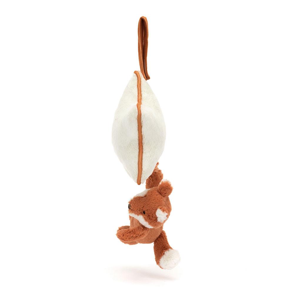 Bebé Jellycat Bashful Fox Cub Musical Pull,30cm x 20cm x 6cm Laranja | Portugal  JNMHQ-6782
