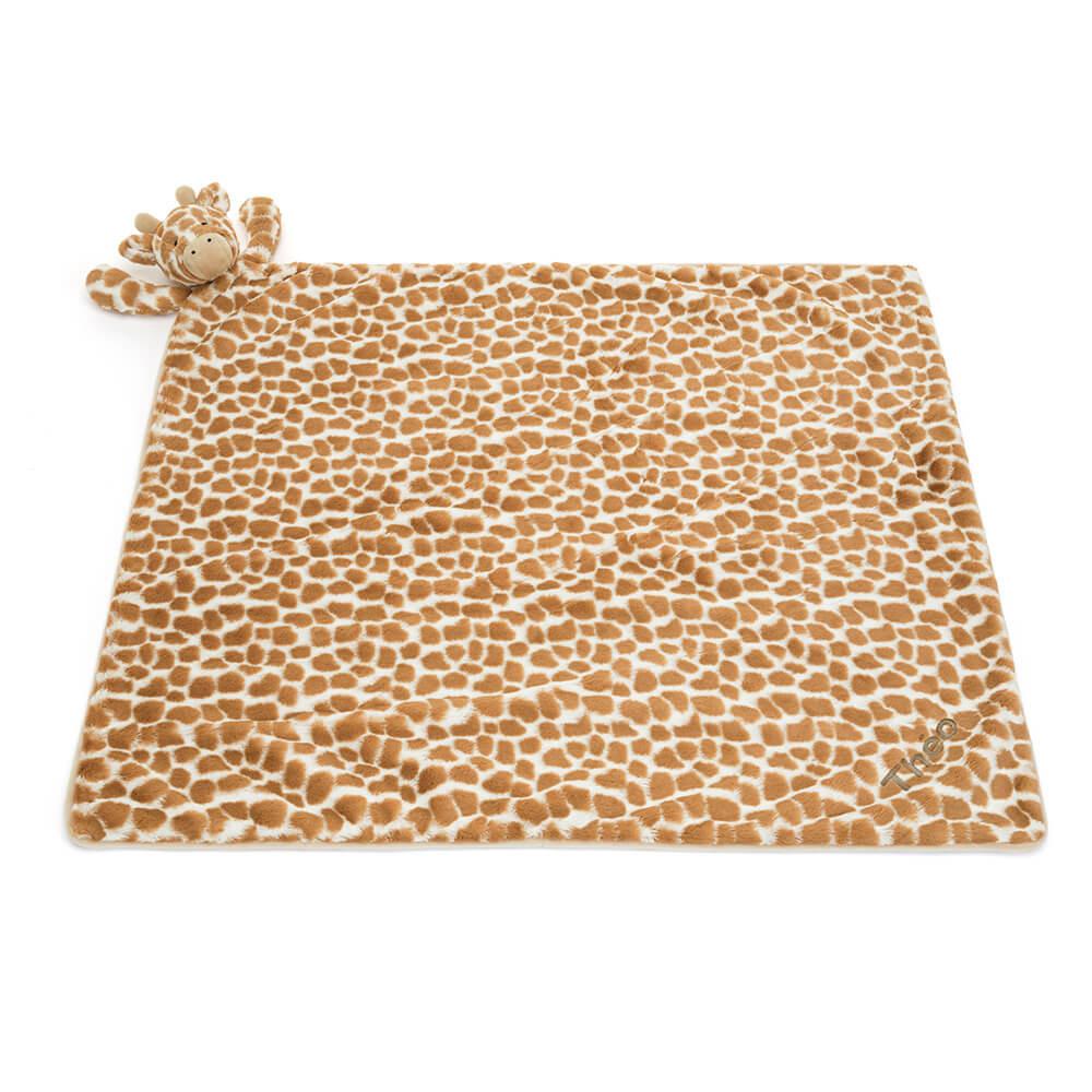 Bebé Jellycat Bashful Giraffe Blankie,56cm x 70cm x 9cm Laranja | Portugal  FNOBV-2864