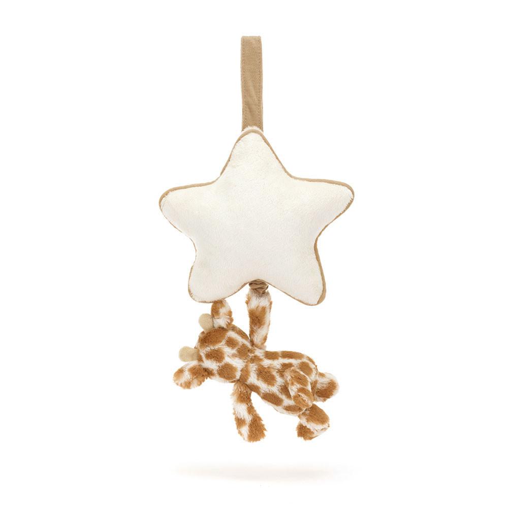 Bebé Jellycat Bashful Giraffe Musical Pull,30cm x 20cm x 6cm Laranja | Portugal  HZTKA-1538