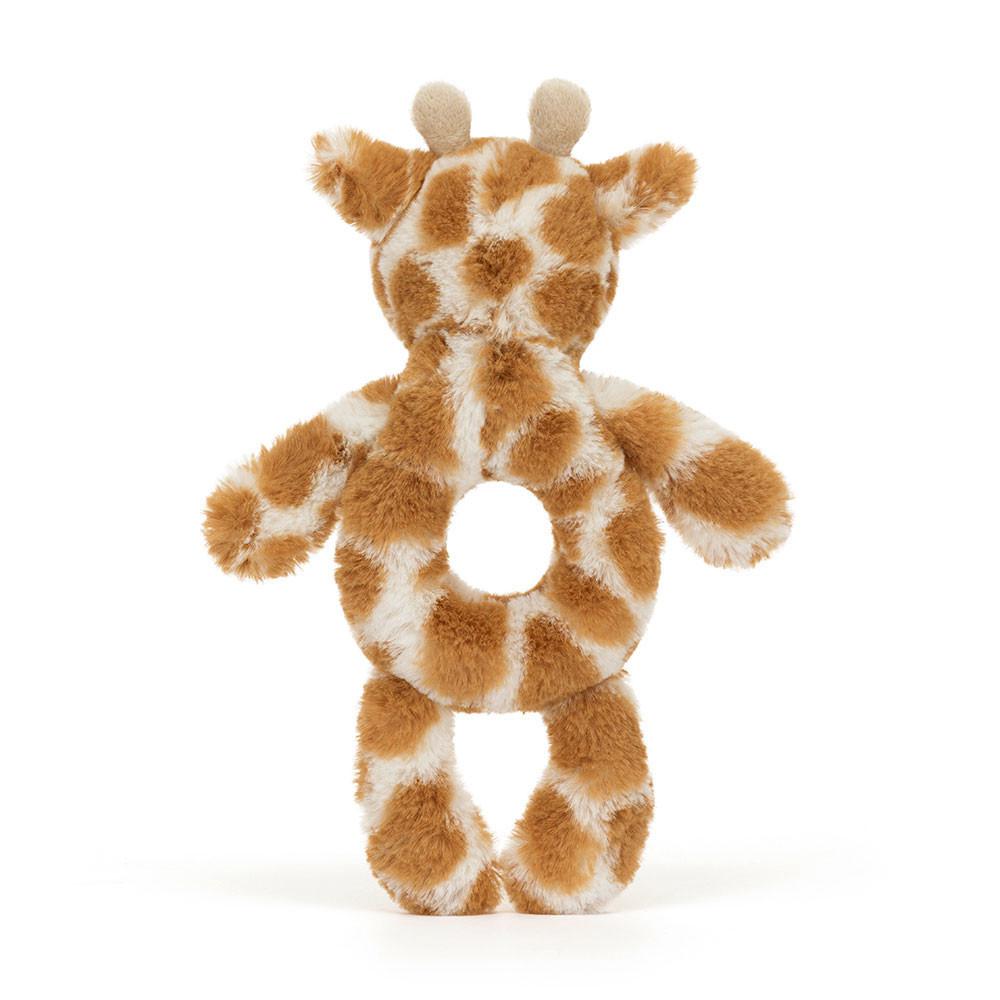 Bebé Jellycat Bashful Giraffe Ring Rattle,18cm x 8cm x 2cm Laranja | Portugal  MQCZD-0234