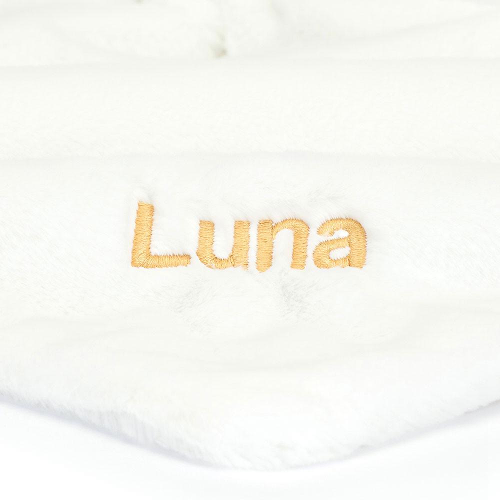 Bebé Jellycat Bashful Luxe Coelhinha Luna,15cm x 34cm x 34cm Branco | Portugal  QUYBF-6098