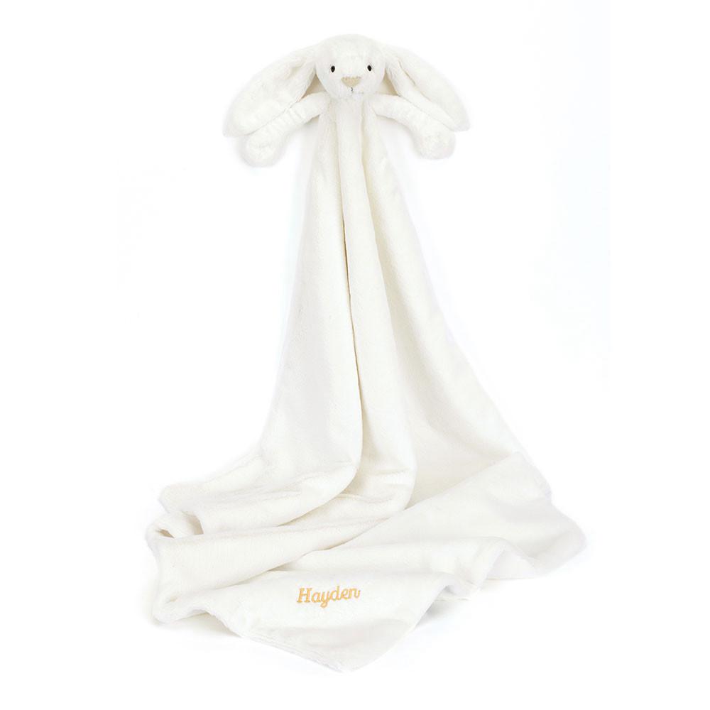 Bebé Jellycat Bashful Luxe Coelhinha Luna Blankie,56cm x 70cm x 9cm Branco | Portugal  ZWFMR-0419
