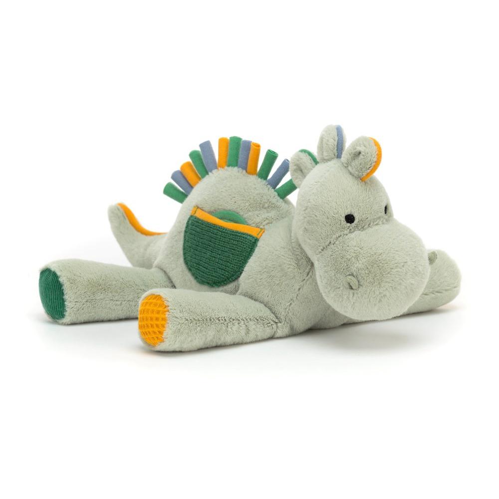 Bebé Jellycat Peek-a-Book Dino Activity Toy,20cm x 8cm Verdes | Portugal  SJMRV-5491