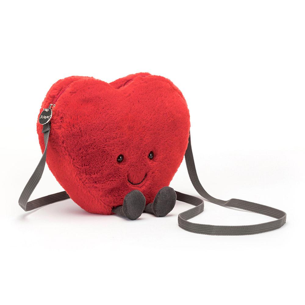 Bolsas Jellycat Amuseables Heart,17cm x 18cm x 5cm Vermelhas | Portugal  OXNGF-2735