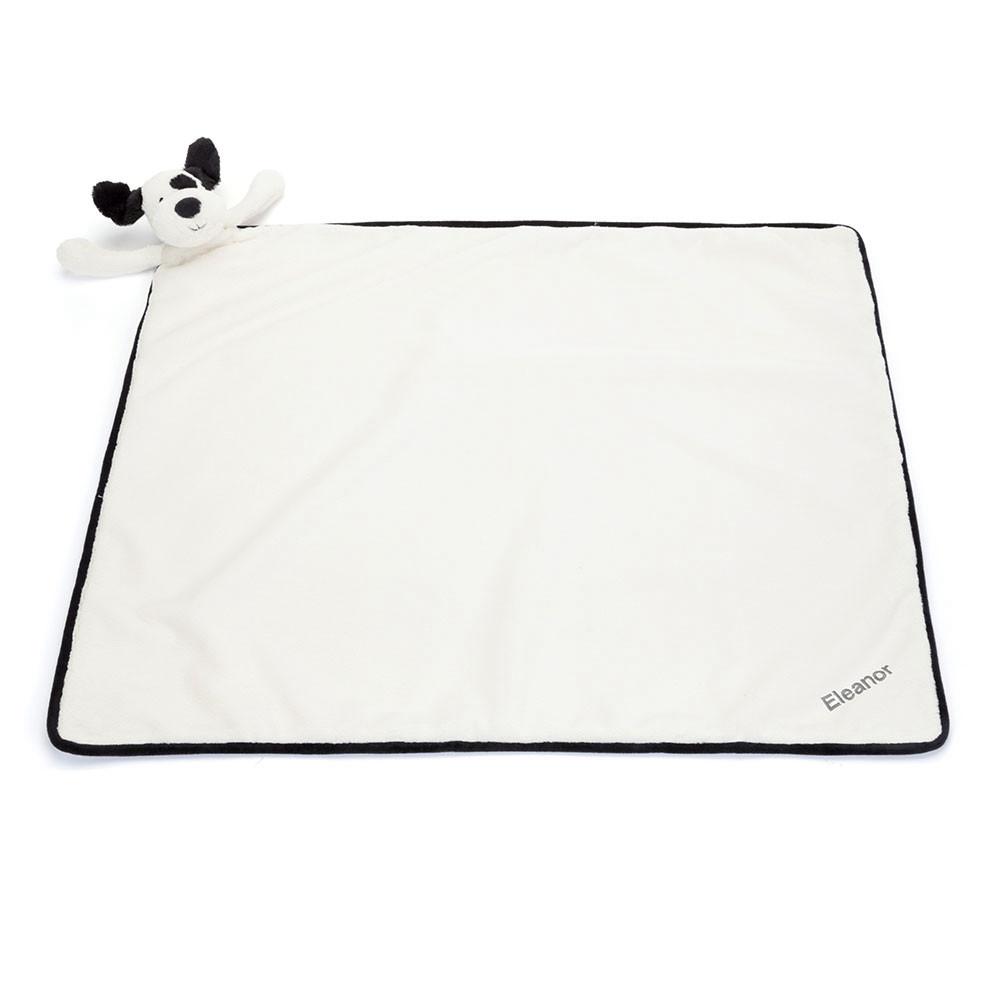 Cachorros Jellycat Bashful Puppy Blankie,56cm x 70cm x 9cm Branco | Portugal  NVDIC-4371