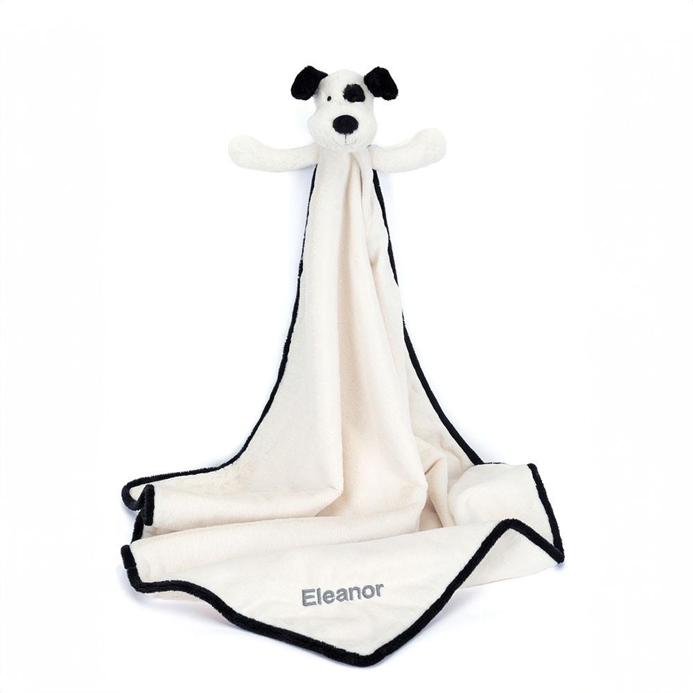 Cachorros Jellycat Bashful Puppy Blankie,56cm x 70cm x 9cm Branco | Portugal  NVDIC-4371