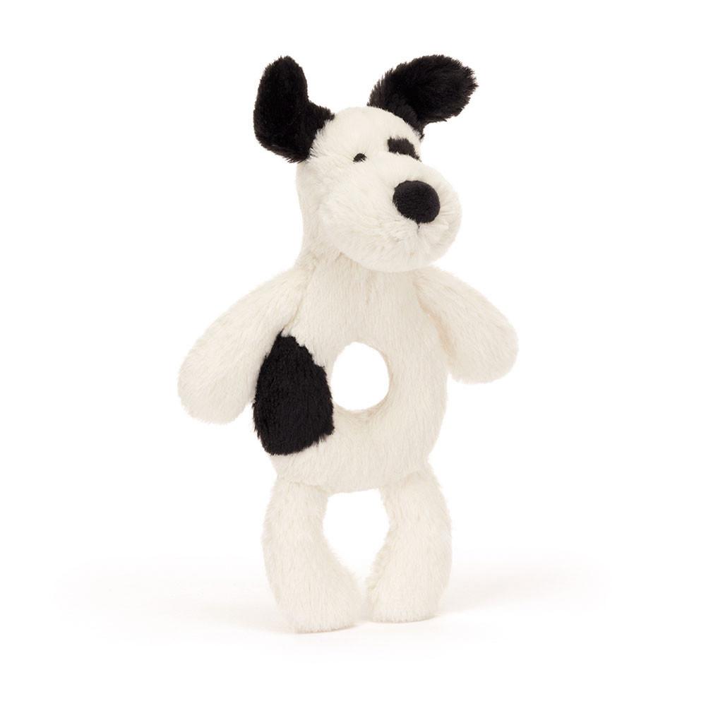 Cachorros Jellycat Bashful Puppy Ring Rattle,18cm x 8cm x 2cm Branco | Portugal  NPYUS-3596
