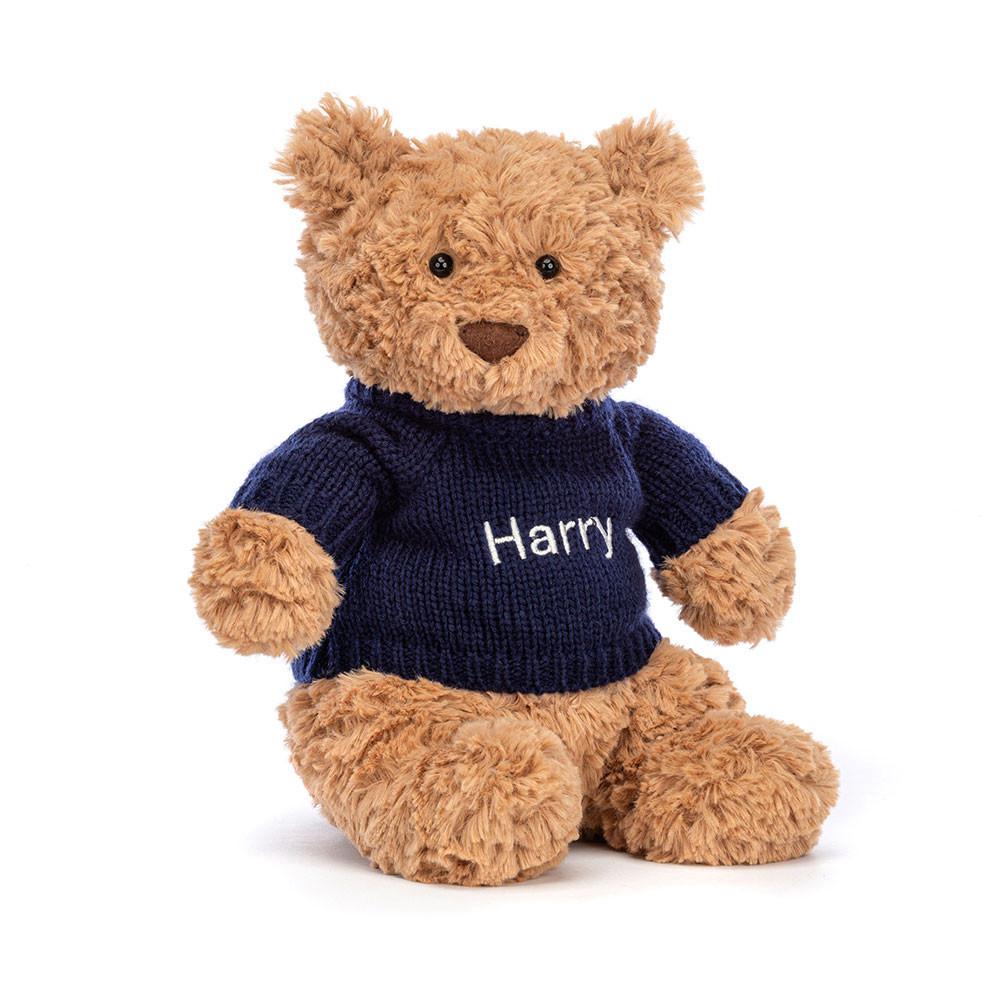 Camisolas Jellycat Bartholomew Bear,26cm x 12cm x 8cm Marrom | Portugal  NYAGS-2596